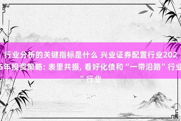 行业分析的关键指标是什么 兴业证券配置行业2025年投资策略: 表里共振, 看好化债和“一带沿路”行业