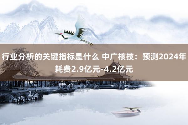 行业分析的关键指标是什么 中广核技：预测2024年耗费2.9亿元-4.2亿元