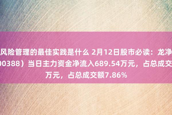 风险管理的最佳实践是什么 2月12日股市必读：龙净环保（600388）当日主力资金净流入689.54万元，占总成交额7.86%